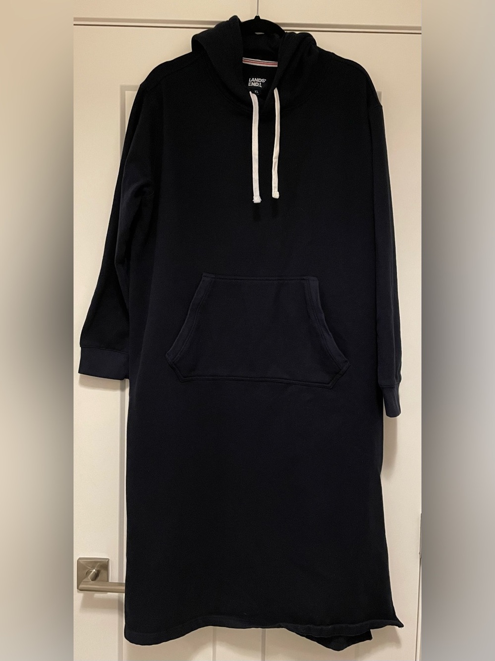 Lands' End Navy Hoodie with Kangaroo Pocket